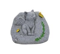 ALCXAZS Cat Memorial Stone Memorial Statue Garden Decor Unique Pet Figure Crafted Resin Beautiful Lawn Flower Planter Cat Stone For Garden Yard Outdoor Decor