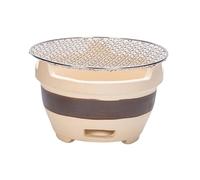 ALCXAZS Charcoal Stove for Cooking Outdoor Indoor Tea with Ventilated Ash Leakage Grill Camping and BBQ Picnic Pottery Barbecue Stove for Outside BBQ Camping Pottery Clay Grill with Grid Korean