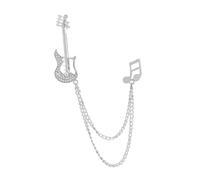 ALCXAZS Charming Mens Music Note Brooch Fashionable Chain Brooch Unique