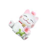 ALCXAZS Cherry Blossom Cat Figurine Collection Resin,Style C