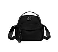 ALCXAZS Chic Generic Handbag With Multiple Ways Of Carrying Lightweight And Practical Nylon Crossbody Bags Large Capacity Shoulder Bag, black