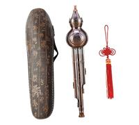 ALCXAZS Chinese Hulusi Instrument Beginner Music Lover Exquisite Craftsmanship Crafted Materials Gifts Comes Case And Chinese KnotRandom Color.LengthApprox. 42cm/ 16.54inch, b flat key, 42cm