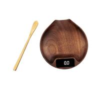 ALCXAZS Coffee Scale High Precision Kitchen Scale With Timer Extra Taste And Aroma In Coffee Brewing Espressos Bean Electronic LCD Display, Brown