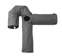 ALCXAZS Collapsible Cat Toy Tunnel With 4 Holes Three Way Fun Play Tent For Kittens Rabbits Bargain Durable And Wear Resistant. Wide ApplicationsThe Pet Tunnel Is Widely Suitable For Various Pets