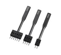 ALCXAZS Comfortable Grip Leather Hole Puncher Kit Featuring High Strength Tools For Beginners Making Leathercrafting Enjoyable And Simple Lacing Stitching Punch High-strength Beginners, Black, 6mm