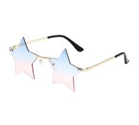 ALCXAZS Comfortable Lightweight Adults Goggles Trendy Summer Eyewear Essential For Outdoor Adventures Fashion DesignFive Pointed Star Shaped Sunglasses Could Match Different Outfits