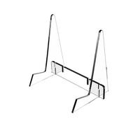 ALCXAZS Compact Adjustable Acrylic Book Stand Displaying Photos And Craft Projects In Space-Conscious Settings Acrylic Book Stand With Support Ledges For Recipe