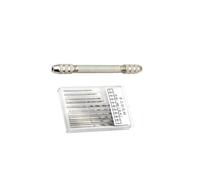 ALCXAZS Compact Hand Drill Set Including Copper Collet And Twist Drill Bits DIY Projects Jewelry Making Walnut Jewelry Making Tool Manual Necklace Wood