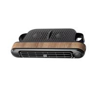 ALCXAZS Compact USB Car Rear Seat Fan Designed To Provide Maximum And Comfort For Drivers And Passengers On Hot Days Portable Cooling Fan Automotive Cooling Accessory, Wood Grain Color, 175x75x34mm