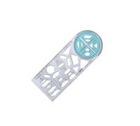 ALCXAZS Comprehensive Ruler Supporting Math Teaching Tool For Draft Rulers Ensuring Results And Is Very Convenient To Carr Math Teaching Building Form Work, Style C