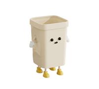 ALCXAZS Cream Style Garbage Basket With Strong Load-bearing Capacity Pressure Ring For Garbage Bags Will Not Fall Off Trash Can, stand, S(7L)
