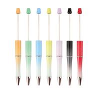 ALCXAZS Creative Beadable Pens Smooth Writing Ballpoint Option For School Office Essentials Kids Teens Boys Girls. Printable Writing Business Student Pen, Style E, 7 pcs