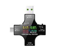 ALCXAZS Cross Multifunctional Tester For USB - Features 8 LCD Main Color Screen Display Mode Interfaces Capacity ABS Current, Bluetooth version