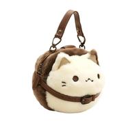 ALCXAZS Crossbody Bag Cute Cat Plush Bag Affectionate Look Style A