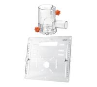 ALCXAZS Cutting Machine Base Plate Plus High Precision Acrylic Guide Plate with Clear Millimeter Scale for Workbench Cutting Machine Base Punch Free Carpenter, Clear, S with Cover