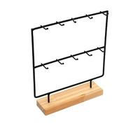 ALCXAZS Dangle Earring Card Display Holder Jewelry Display Stand Functional Practical Solutions For Storing And Organizing Accessories Jewelry Stand Hanging Earring Cards, Black, 27x24x6cm