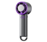 ALCXAZS Dual Handheld Ice Pack Three Speed Wind Power Relief Long-lasting Endurance Semiconductor Refrigeration Rechargeable, Stone grey