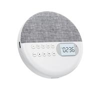 ALCXAZS Durable Cd Players For High-Fidelity Sound Experience Easy To Controls ABS Personal Cd Player Portable, white