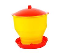 ALCXAZS Durable Chicken Feeder Automatic Feeding Bucket Capable Of Withstanding Inclement Weather While Reducing Waste Parakeets Poultry Hen Supplies Pet WaterDispenser, 4kg Feeder