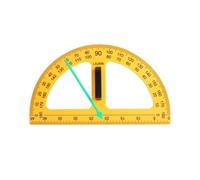 ALCXAZS Durable Classroom Math Geometry Ruler Teaching Supplies Engaging Students Understanding Geometry Concepts Drawing Math Tool Big Size Teacher Aids, Yellow, Protractor
