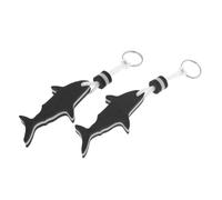 ALCXAZS Durable Yachting Key Chain Attached With Strong Lanyard Suitable For Seaside And Outdoor Water Activities Shark Floating Keychain Boating Key Ring Kayak Holder, Black