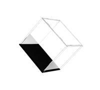 ALCXAZS Dustproof Clear Toy Storage Box Featuring Stackable with Transparent Acrylic Display Stand for Action Figures Collection Transparent Acrylic Display Case Stand for Figure, Clear, 10x10x10