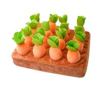 ALCXAZS Dynamic Dog Carrot Plush Enrichment Puzzle Toy Soft Chew Option Stimulates Healthy Play While Keeping Pets Entertained At Home Plucking Radish Plush Toy Carrot Harvest Chew