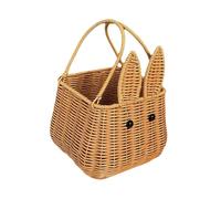 ALCXAZS Easter Eggs Basket Picnic Basket Bunny Storage Organizer Convenient For Outdoor Gatherings And Bringing Joy To Kids Decorative Countertop Bins Home Party Gift