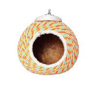 ALCXAZS Easy Installation Bird Nesting House Woven Rope Sturdy Bird Breeding Nest For Parakeets And Cardinals Nesting House Hummingbird Nest Budgie