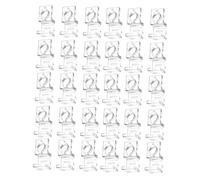 ALCXAZS Easy To Install Aquarium Lid Holders Set Includes 30 Practical Clips Ensuring Reliable Support For Glass Covers During Everyday Tasks Fish Tank Glass Lid Clip Pipe Holder, Clear, for 15mm