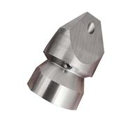 ALCXAZS Easy To Jetter Nozzle High Pressure Washer Nozzle Cleaning Messy Sewer Systems Efficiently Very Durable.Hydrodynamic Drive Pressure Washer Sewer Jetter Durable, 1in female thread