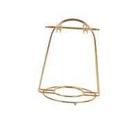 ALCXAZS Elegant Coffee Cup Napkin Holders Bottle Drying Rack Refined Solution for Coffee Aficionados and Enthusiasts Metal Cup Holder Organizer Drain Water Shelf, Gold, Hold 4 Mugs