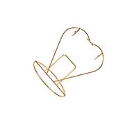 ALCXAZS Elegant Coffee Cup Napkin Holders Bottle Drying Rack Refined Solution for Coffee Aficionados and Enthusiasts Metal Cup Holder Organizer Drain Water Shelf, Gold, Hold 2 Mugs