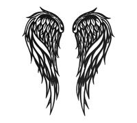 ALCXAZS Elegant Iron Metal Angel Wing Wall Hanging Decoration Gift for Weddings Birthdays and Strength. Minimalist Cut Out Adds