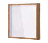 ALCXAZS Elegant Shadow Box Frame Display Case Amazing For Adventure Archive Box Keepsakes Tickets Sporting Events Photo Storage Shadow Frame Display Case Photo Storage Desk, Wood, 20.3x20.3CM