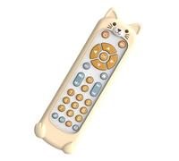 ALCXAZS Engaging Educational Musical Toy Teething Chew Toys Remote Control with Realistic Features for Growing Minds Kid Electric Controller Learning Machine Toy Gift, White and Cat Case, 17x5x2cm