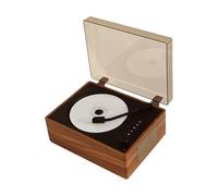 ALCXAZS Experience True Versatility With Portable Cd Player Bluetooth Light Luxury Retro Features Built-in 2000MA Lithium, brown