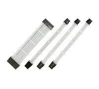 ALCXAZS Extension Power Cable Connectors Computer Supply Nylon Safe Lightweight Wear-resistant Cord Set Motherboard Kit, White