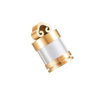 ALCXAZS Fashionable Memorial Pendant Necklace Perfume Bottle for Ashes Keepsake Jewelry Urn Pendants, Gold