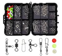 ALCXAZS Fishing Accessories Gear with Fishing Swivels Durable Materials Suitable for All Conditions Ensuring Higher Hardness and Durability. Swivel Tool Kit Comes in Neat Little Box Instead