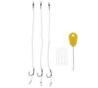 ALCXAZS Fishing Hair Rigs Featuring High Carbon Steel Hook Braided Line Quick Rig Changes Saltwater Fishing Can Easily Tie Onto Mainline For Immediate High Sensitivity