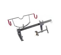 ALCXAZS Fishing Rod Holder Adjustable 360-degree Bridge Clip Boat Mount Clamp-on U-Shaped Fish Rods Holders Railing Support Pole, Red, Type 3