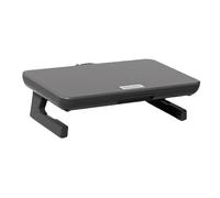 ALCXAZS Foldable Stand Riser With Two Heights And Integrated Storage Drawer Provides Neat Solutions For Essential Items Printer TV Computer Laptop Stands