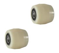 ALCXAZS Forklift Replacement Wheels Durable Nylon Roller Wheels Enhancing Smooth Handling For Pallet Load Commercial Uses In Handling Forklift Parts Replacement, Nylon Roller Wheel, 80x70mm