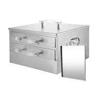 ALCXAZS Functional Rice Roll Machine For Quick Steaming Of Rice Noodle Rolls And Savory Dumplings At Home Close Lid Roll Machine Drawer Noodle Steame, 3x Tray