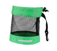 ALCXAZS Golf Ball Pouch Drawstring Bag Ensures Secure Storage Of Balls When On Move Featuring Sturdy Tear Resistant Golf Ball Bag Sack Pouch Holder Tennis, Green Medium