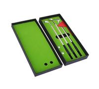 ALCXAZS Golf Club Pen Set with 3 Putters Flag Desktop Sports Game Golfing Putting Green Balls Ballpoint Gifts for Home Office