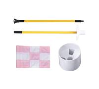 ALCXAZS Golf Putting Green Flag And Hole Cup Include Complete Training Set With Adjustable Flagpole All Skill Levels Indoor Outdoor Home Office Backyard Golfing Gifts, Pink White