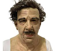 ALCXAZS Halloween Ends Mask For Men And Women Realistic Grandpa Easy To Wear Latex Realistic Grandpa Masks Halloween Masks Party, 3