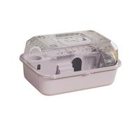 ALCXAZS Hamster Cage With Innovative Ventilation Providing Spacious Living And Air Circulation For Maximum Pet Comfort Ventilation Exercise Playing House Pet Carrier, Sky Coud Gray, 37x25x18cm